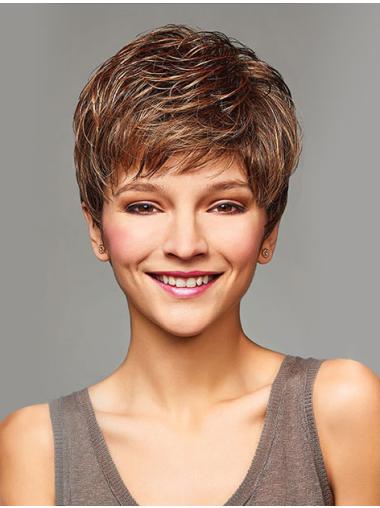 Synthetic Curly Wig Layered Curly Designed Short Capless Synthetic Wig