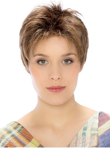 Wigs Buy Synthetic Wigs Straight Lace Front 6" Brown Synthetic Wigs Women
