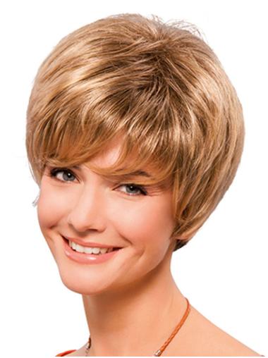 Short Straight Wigs 8" Short Straight Lace Front Blonde Classic Wigs