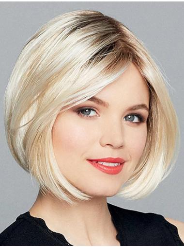 Bobbi Boss Wigs Chin Length Straight Ombre/2 Tone 10" Bobs Ladies Synthetic Wigs