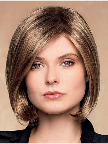 Wavy Bob Wig Wanted Monofilament Synthetic Short 8" Bobs Ladies Lace Wigs