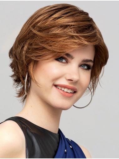 Short Synthetic Wigs 8" Short Blonde Synthetic Sleek Lace Front Wigs