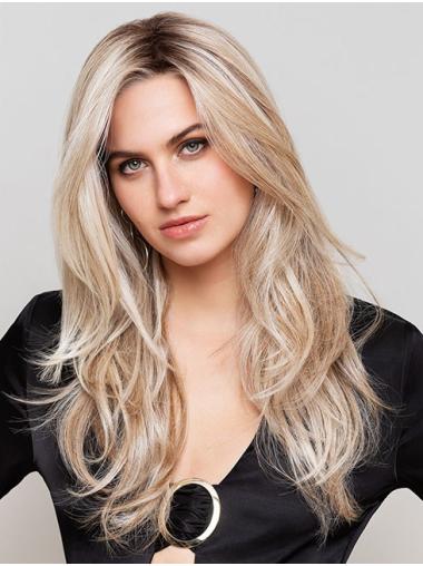 Wavy Synthetic Wig Wavy Platinum Blonde Synthetic Without Bangs Long Wigs