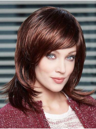 Straight Wigs With Bangs Straight Ombre/2 Tone Synthetic With Bangs Lace Wigs To Buy