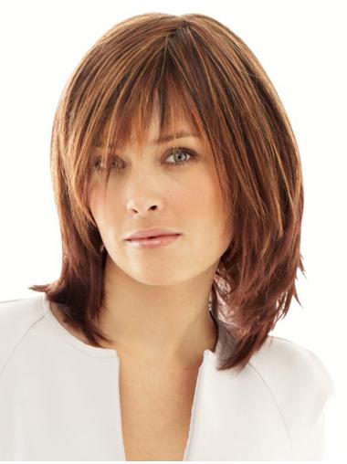 Synthetic Wigs Straight Shoulder Length Monofilament 13 Inches Popular Synthetic Wigs