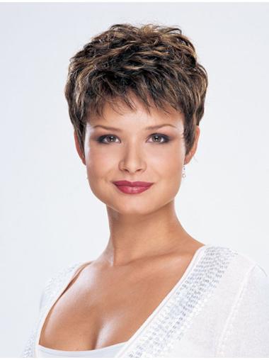 Short Layered Wigs Cropped Monofilament 5 Inches Fabulous Synthetic Wigs