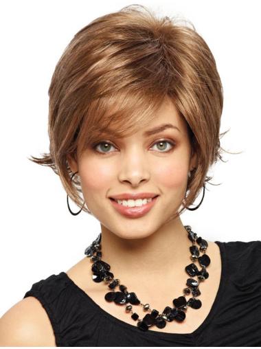 Chin Length Synthetic Wigs Chin Length Capless 10 Inches No-Fuss Synthetic Wigs