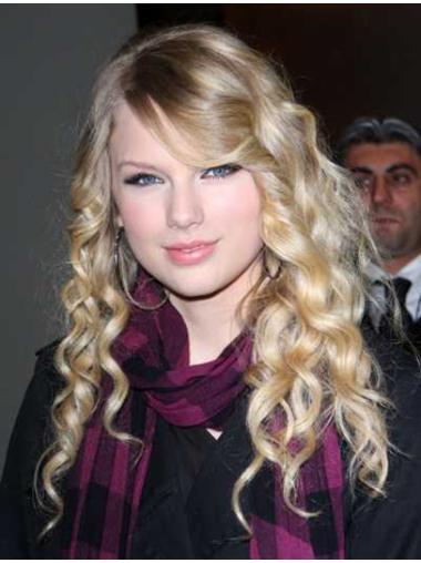 Long Grey Wig Human Hair With Bangs Wavy Long Soft Does Taylor Swift Wear Blonde Wigs
