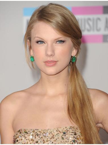 Long Straight Human Hair Wigs Long Straight Without Bangs Lace Front Taylor Swift Natural All Human Hair Comfortable Wig