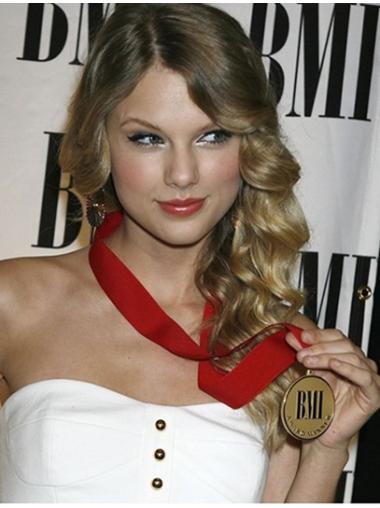 Long Curly Wigs Human Hair 100% Hand-Tied Wavy Long Convenient Taylor Swift Brown Wigs Human Hair