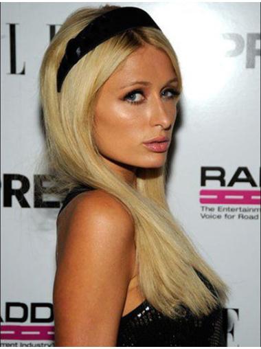 Long Straight Wig Without Bangs Blonde Without Bangs Long Popular Paris Hilton Wigs
