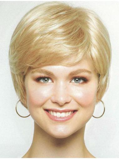 Synthetic Wigs For Women Sassy Chin Length Synthetic Blonde Wigs Medium