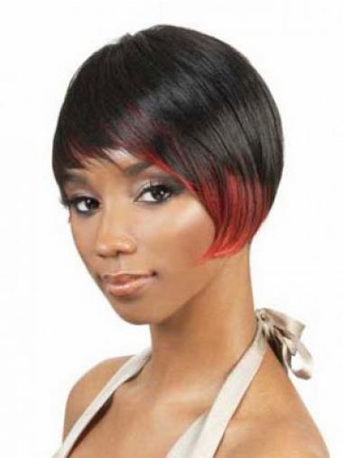 Short Straight Wigs Fabulous Layered Capless Short Synthetic Wigs For Sale