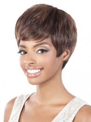 Short Straight Wigs Straight Layered Best Synthetic Short Wigs
