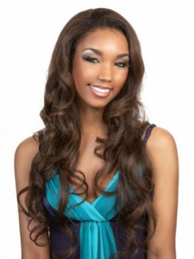 Long Hair Wavy Wigs Stylish Wavy Long Synthetic Capless Wigs For African Americans