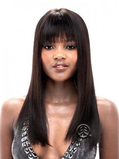 Long Straight Wigs Straight With Bangs Long Affordable Synthetic Lace Front Wigs
