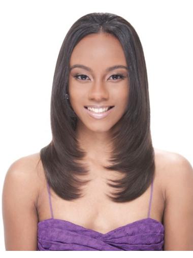 Long Black Wig Human Hair Without Bangs Long Best Human Hair For African American