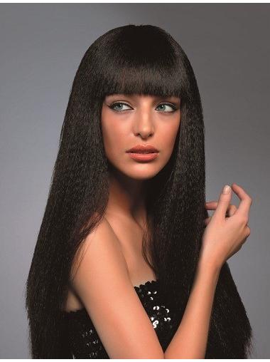 Long Wavy Synthetic Wigs With Bangs Wavy Long Capless Brown Quality Synthetic Wigs