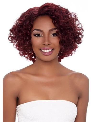 Synthetic Curly Wig Red Curly Capless Without Bangs Good Quality Synthetic Wigs