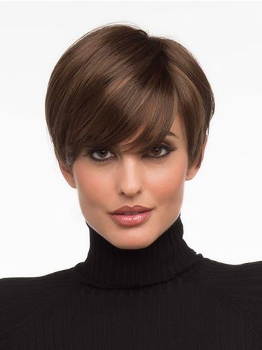 Cropped Synthetic Wigs Straight Cropped Synthetic No-Fuss Monofilament Wig Sale