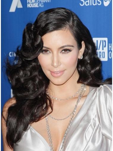 Long Curly Wig Without Bangs Lace Front Without Bangs Long Popular Kim Kardashian Wear Wigs
