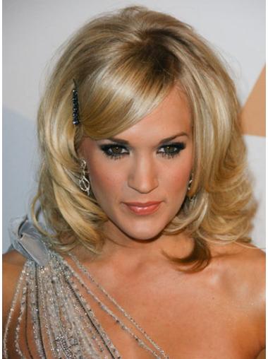 Curly Shoulder Length Wigs Capless Shoulder Length Synthetic Top Carrie Underwood Wigs