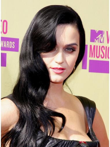 Human Hair Long Wigs With Bangs Capless Without Bangs Celebrity Human Hair Gorgeous Katy Perry