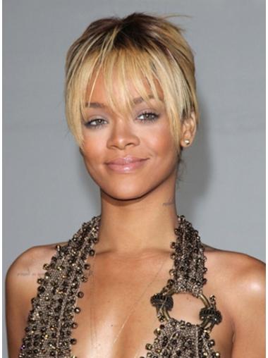 Synthetic Wig Good Capless Boycuts Cropped Good Rihanna Celebrity Wigs For Sale