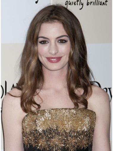 Long Wavy Wigs Without Bangs Brown Wavy Long Amazing Anne Hathaway Wigs