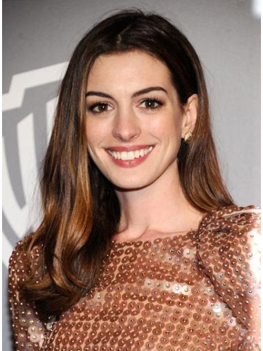 Long Straight Wigs Brown Straight Long Anne Hathaway Wigs