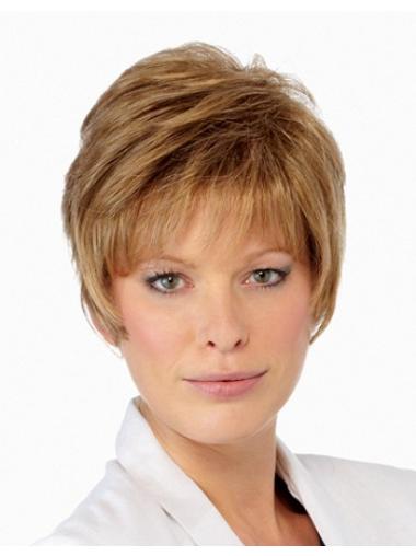 Straight Wigs Look Natural Capless Boycuts Cropped No-Fuss Petite Size Wigs
