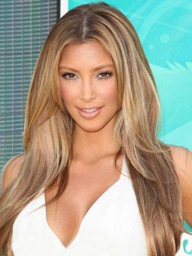 Extra Long Human Hair Wigs Full Lace Without Bangs Remy Human Hair 20 Inches Trendy Kim Kardashian Blonde Wig Buy