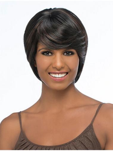 Bob Wig Wonderful Sleek Synthetic 10 Inches Chin Length Synthetic Wigs