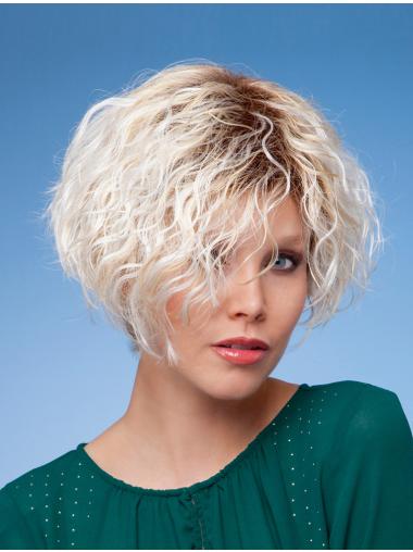 Hair Short Curly Wigs Modern Synthetic 6 Inches Short Wigs For Over 65