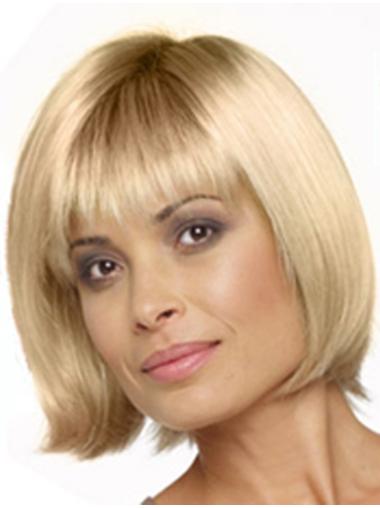 Bobbi Boss Wigs 10 Inches Capless Blonde Chin Length Synthetic Bob Wigs For Women