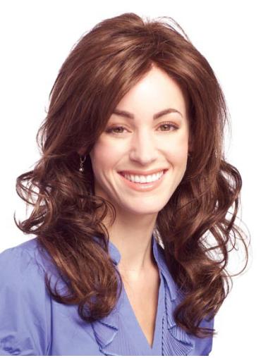 Long Best Wavy Wig Auburn Wavy Synthetic Durable Wig Front Lace Nature