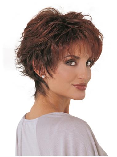 Wet And Wavy Wigs Short Short Wavy Auburn Classic Quality Synthetic Women'S Wigs