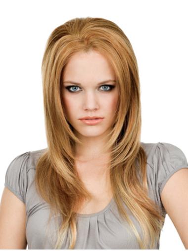 Long Human Hair Wigs 16" Online Long Blonde Wig Human Hair
