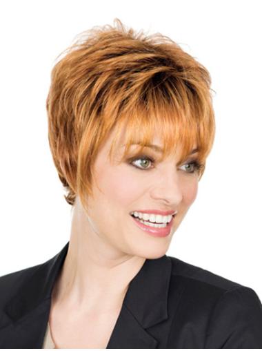Straight Short Wigs Monofilament Short Classic High Quality Synthetic Blonde Wig