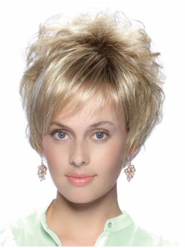 Short Straight Bob Wigs 8 Inches Synthetic With Bangs Short Capless Wigs