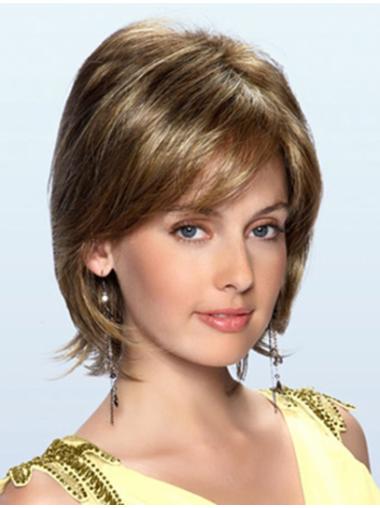Wavy Synthetic Wigs Chin Length Synthetic Great Brown Medium Length Wigs That Look Natural