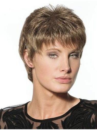 Cropped Synthetic Wigs Suitable Boycuts Synthetic Straight Short Wigs Hair