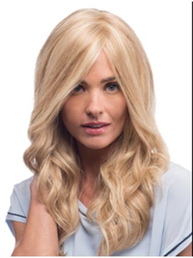 Long Curly Wigs Human Hair Natural Looking Wigs Monofilament With Bangs Long High Quality