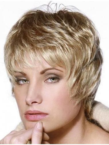 Short Curly Human Hair Wigs 100% Hand-Tied Layered Cropped Fashionable Natural Hair Wigs For Sale