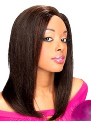 Shoulder Length Human Hair Wigs Natural Hair Wigs For Black Women Shoulder Length 14" Trendy