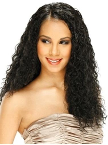 Long Curly Wig Black Long 22" Great Full Lace Wigs