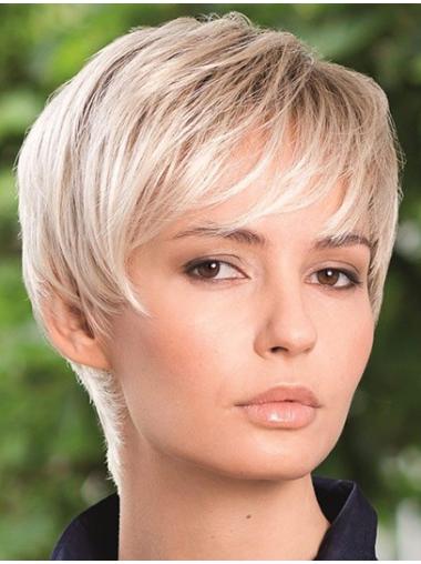 Short Straight Wigs 6 Inches Boycuts Short Capless Synthetic Wigs