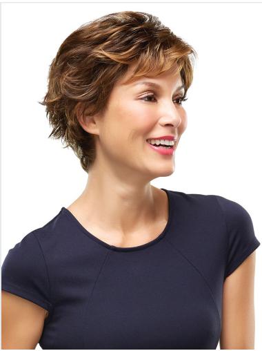 Short Wavy Wigs Comfortable Synthetic 8 Inches Short Synthetic Wigs