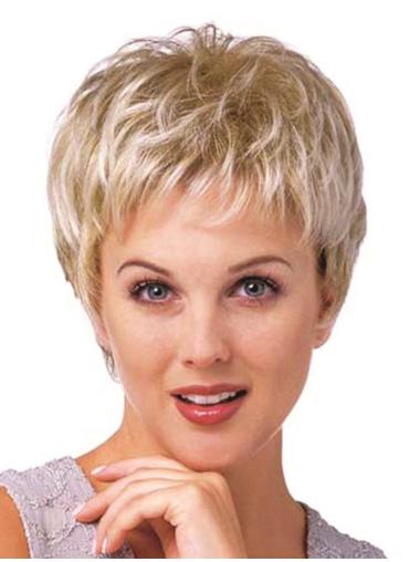 Cropped Wigs Synthetic Popular Boycuts Cropped 8 Inches Synthetic Wigs