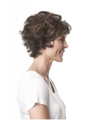 Short Curly Layered Wigs Layered Short Sassy Expensive Glueless Lace Front Wigs